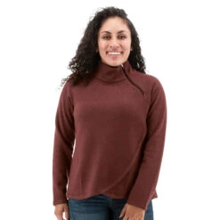 Aventura Women's Harlow Zip Neck Top