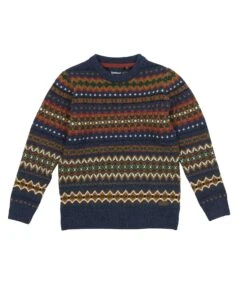 Barbour Boys Case Fair Isle Crew