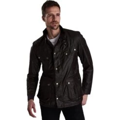 Barbour Intl. M's Duke Wax Jacket -PineTrail Store barbour intl ms duke wax jacket 1