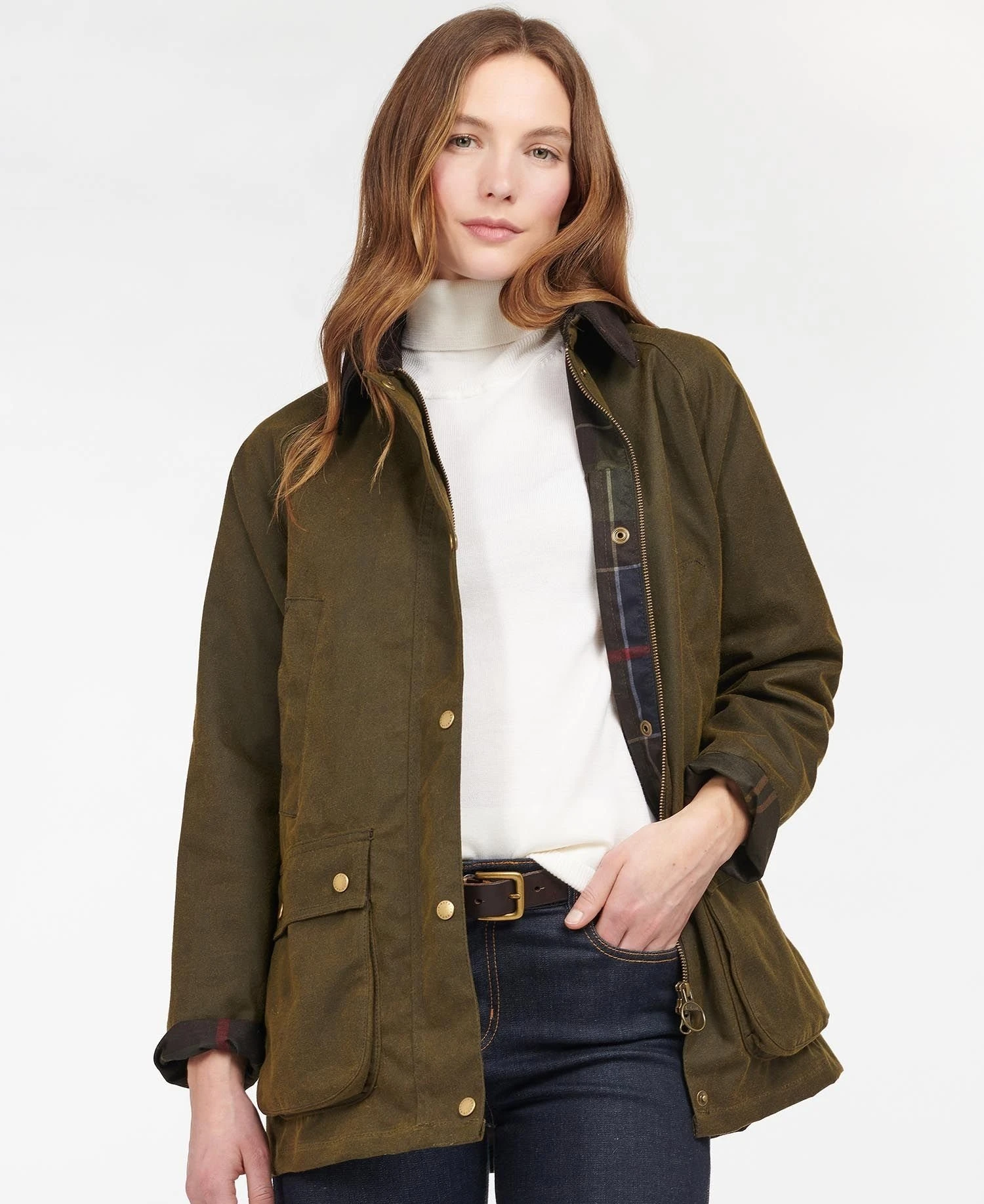 Barbour Women's Acorn Waxed Cotton Jacket 4 Barbour Women's Acorn Waxed Cotton Jacket - Image 2