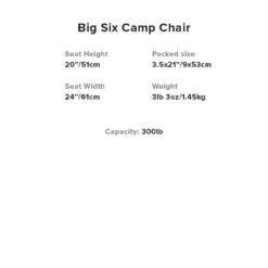 Big Agnes Big Six Camp Chair -PineTrail Store big agnes big six camp chair 4