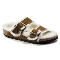 Birkenstock Kids Arizona Shearling Suede Leather