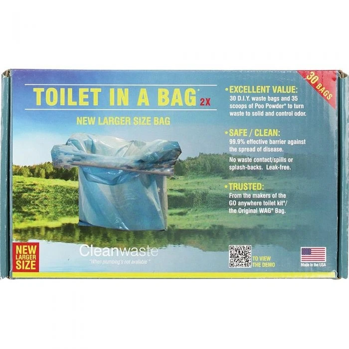 CLEANWASTE Toilet In A Bag 15PK 3 CLEANWASTE Toilet In A Bag 15PK