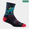 Darn Tough Vermont 3038 Ty-Ranger-Saurus Micro Crew Lightweight With Cushion -PineTrail Store darn tough vermont 3038 ty ranger saurus micro cre