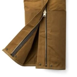Filson Men's Double Tin Cloth Chaps With Zipper -PineTrail Store filson mens double tin cloth chaps with zipper 3