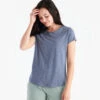 Free Fly Women's Bamboo Current Tee -PineTrail Store free fly womens bamboo current tee