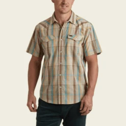 Howler Bros. Men's H Bar B Snapshirt : Atlas Plaid -PineTrail Store howler bros mens h bar b snapshirt atlas plaid 3