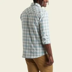 Howler Bros. M's H Bar B Tech Longsleeve : Leon Plaid -PineTrail Store howler bros ms h bar b tech longsleeve leon plaid 2