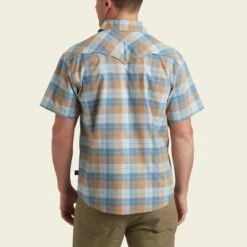 Howler Bros. M's Open Country Tech Shirt : Gates Plaid -PineTrail Store howler bros ms open country tech shirt gates plaid 2