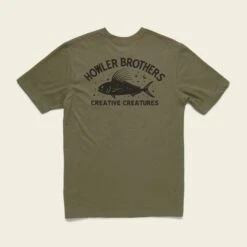 Howler Bros. M's Select Pocket T : Creative Creatures Roosterfish
