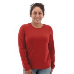 Old Ranch Women's Teton Long Sleeve Scoop Neck Tee -PineTrail Store old ranch womens teton long sleeve scoop neck tee 3