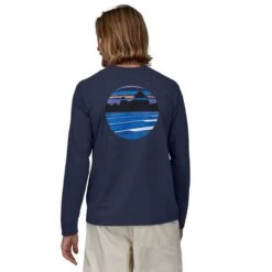 Patagonia Men's Long-Sleeved Skyline Stencil Responsibili-Tee -PineTrail Store patagonia mens long sleeved skyline stencil respon 2