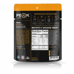 Peak Refuel Biscuits & Sausage Gravy 5 Peak Refuel Biscuits & Sausage Gravy -PineTrail Store peak refuel biscuits sausage gravy 1