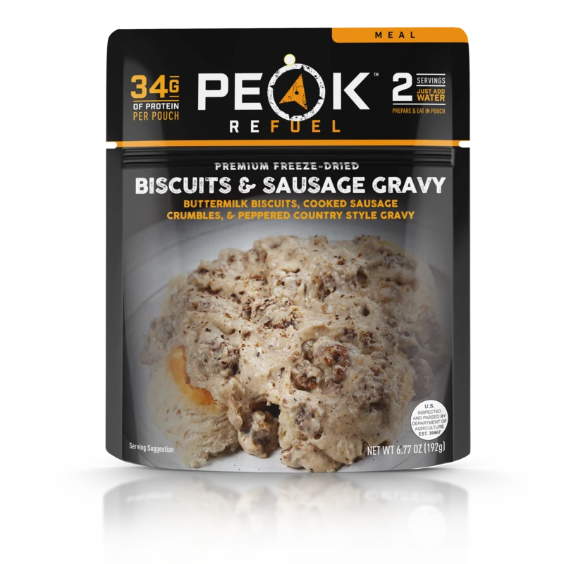 Peak Refuel Biscuits & Sausage Gravy 3 Peak Refuel Biscuits & Sausage Gravy