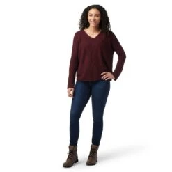Smartwool Women's Shadow Pine Cable V-Neck Sweater -PineTrail Store smartwool womens shadow pine cable v neck sweater 2