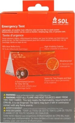 SOL Emergenct Tent -PineTrail Store sol emergenct tent 1