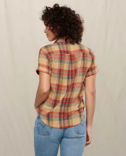 Toad & Co Women's Camp Cove Short Sleeve Shirt -PineTrail Store toad co womens camp cove short sleeve shirt 2