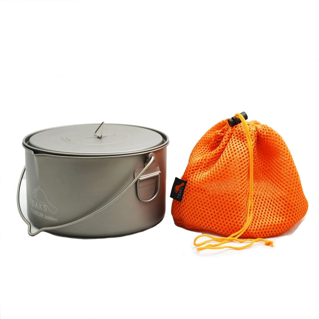 Toaks Outdoor Titanium 2000ml Pot With Bail Handle 5 Toaks Outdoor Titanium 2000ml Pot With Bail Handle - Image 3
